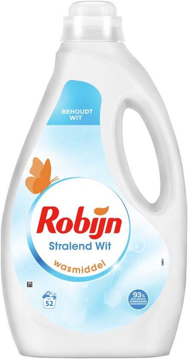 Robijn -Vloeibaar Wasmiddel - Stralend Wit - 52 wasbeurten