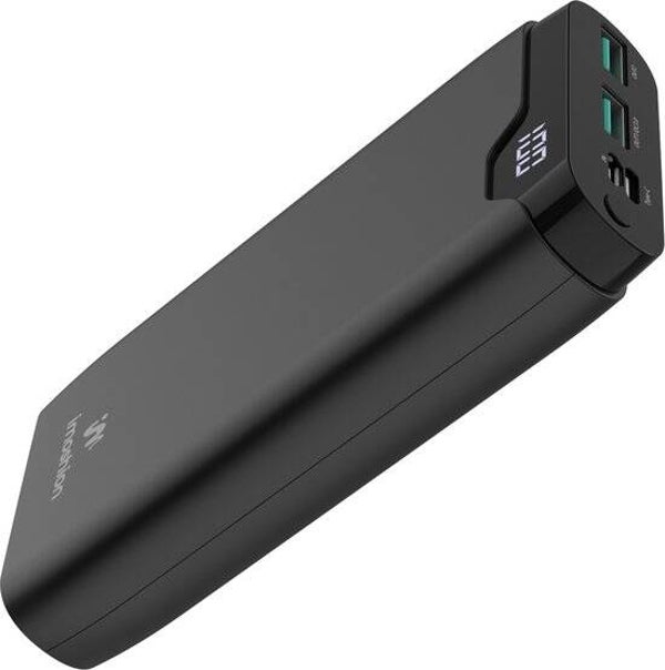 imoshion Powerbank 20000 mAh - Snellader 22.5W - LED indicator - USB-C & USB-A - Universele Powerbank geschikt voor o.a. iOS/Android - Noodpakket - Zwart
