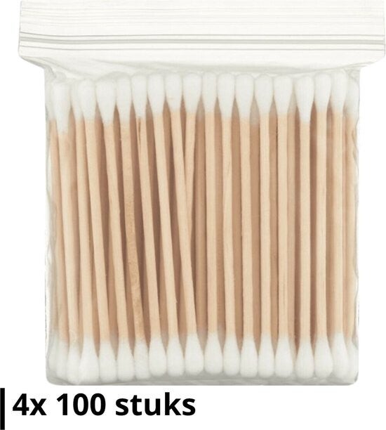 Knaak Wattenstaafjes - Bamboe - 4 x 100 Stuks