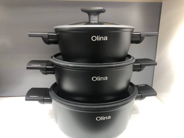 3-delige Olina pannenset