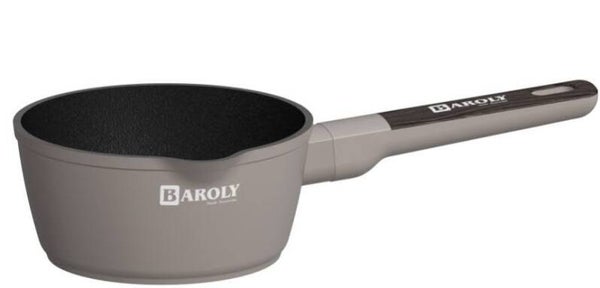 Baroly Granieten Melkpan / Steelpan met Houtlook Handgreep
