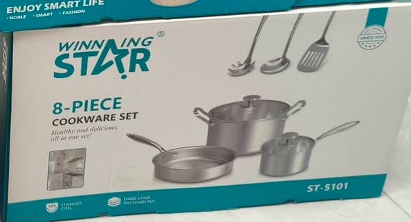 8-delige pannenset, winning star