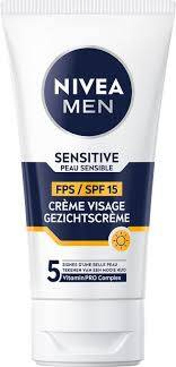NIVEA Men Sensitive SPF15 Gezichtscrème 75ml