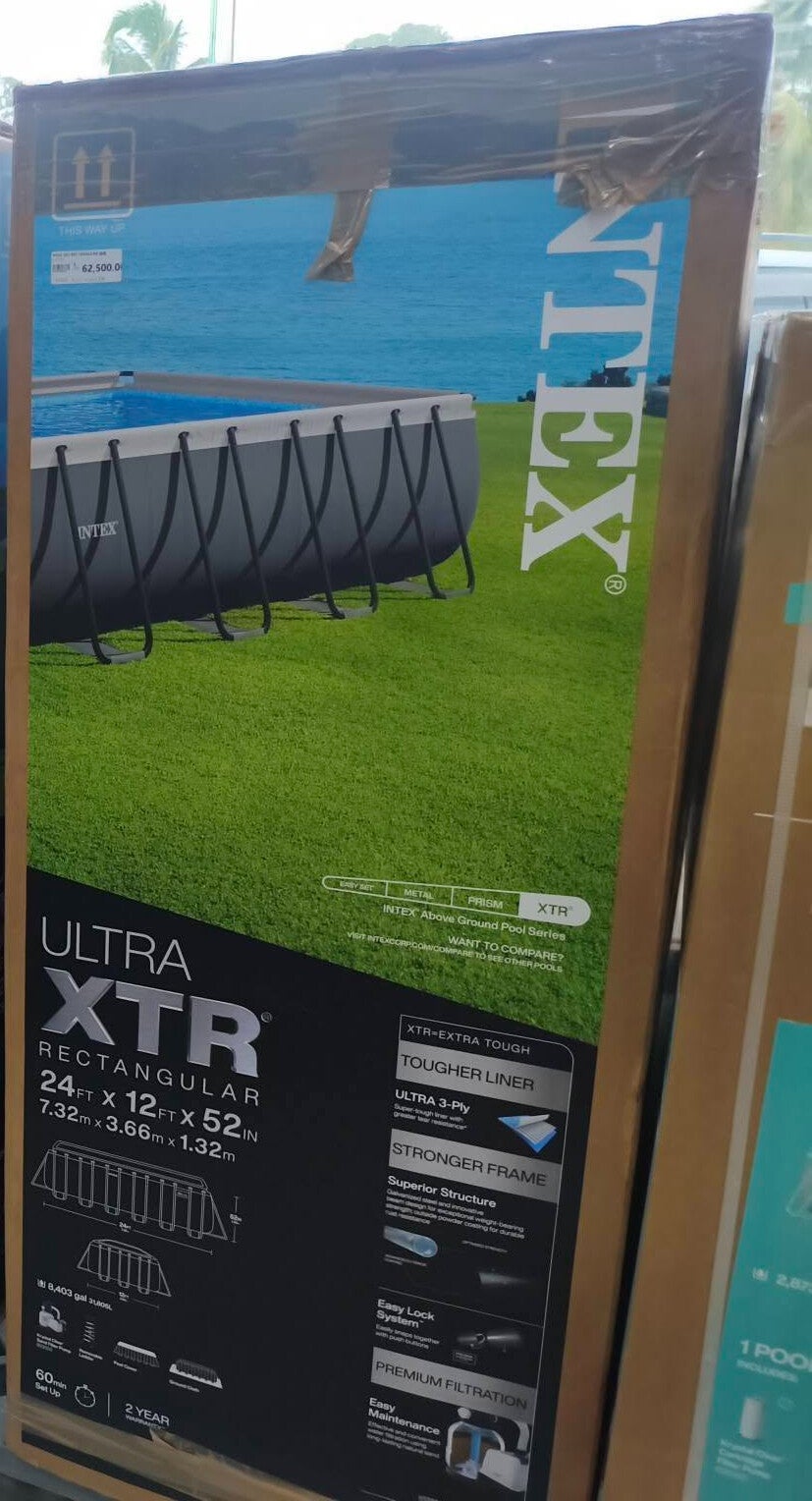 Zwembad Rechthoekig 24 ft x 12 x ft x 52 inch