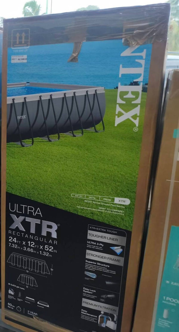 Zwembad Rechthoekig 24 ft x 12 x ft x 52 inch