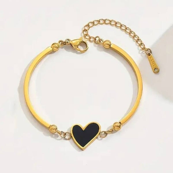 Bracelet Coeur noir