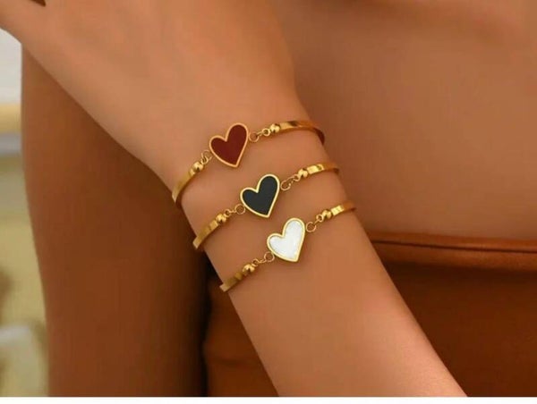 Bracelet Coeur blanc