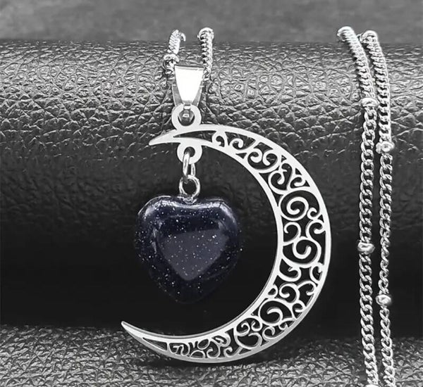 Collier Lune Argenté