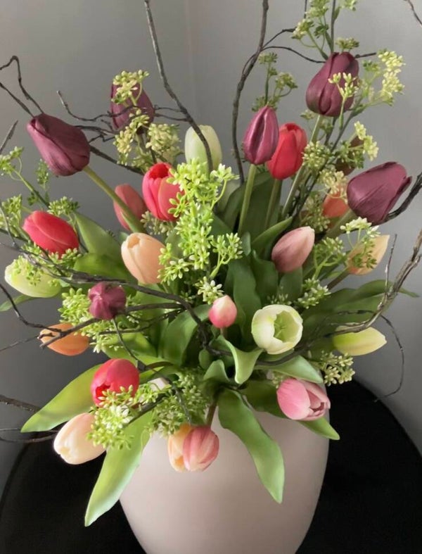 Tulpenboeket real touch kunsttulpen