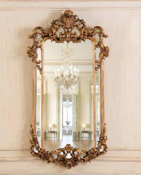 Infinity Antique Gold Framed Mirror