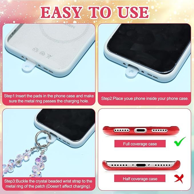 Phone Wrist Strap Beaded Cell Phone Lanyards Wrist Charms