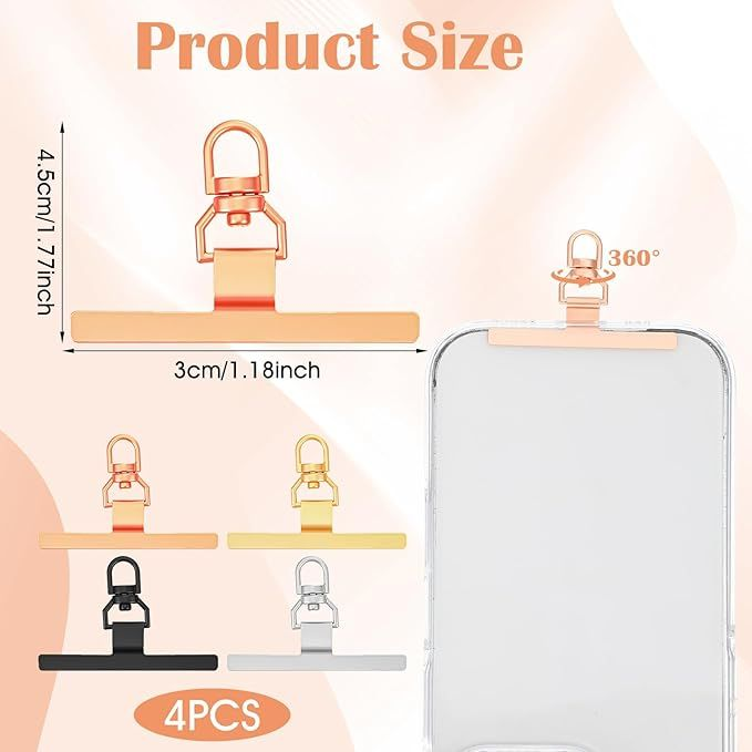 Phone Tether Tab Rotatable 360°,