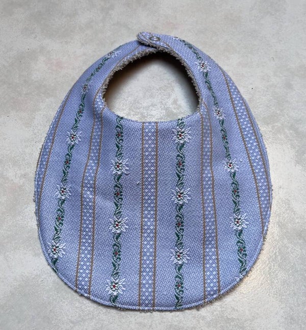 Bavoir à pression edelweiss