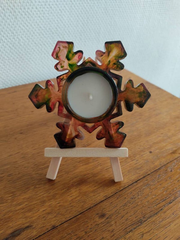 Bougeoir ( flocon) 2 Pieces