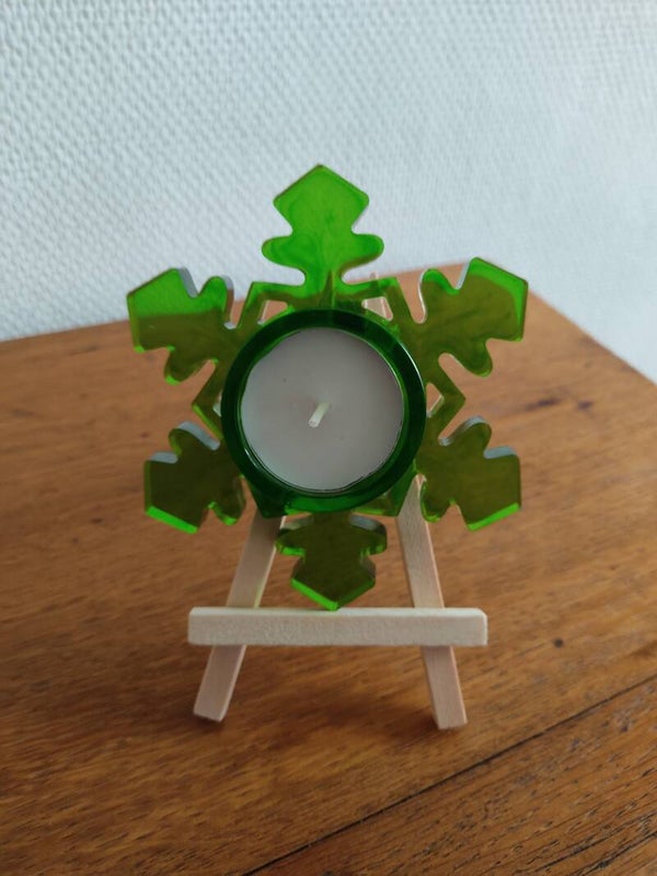 Bougeoir ( flocon) 2 Pieces