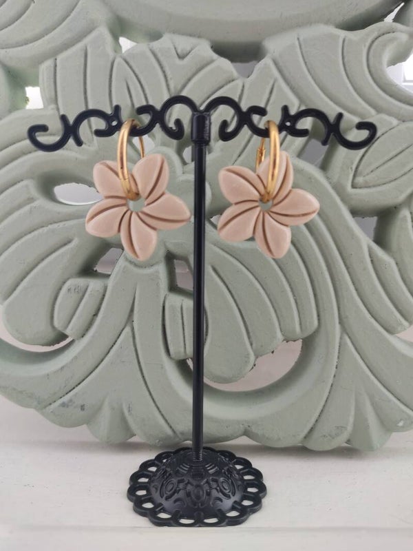 Boucle d' oreille Plumeria