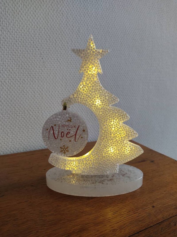 Sapin  blanc illuminé
