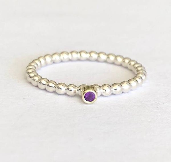 Rosita's Mix Zilver en Geelgoud met Amethyst