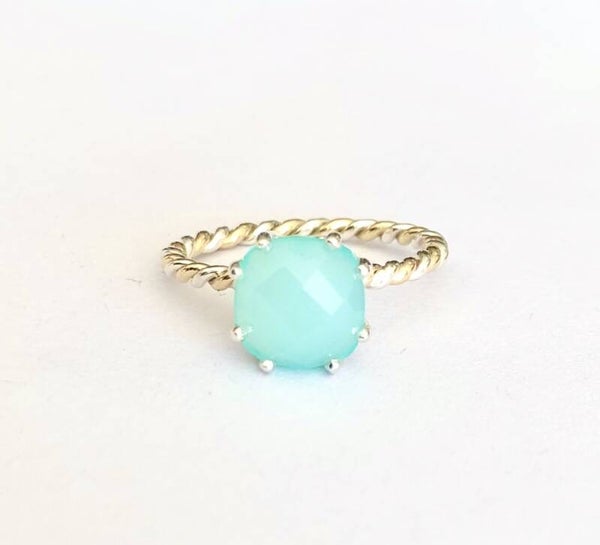 Rosita's Mix Huggs Chalcedony Zilver en Geelgoud
