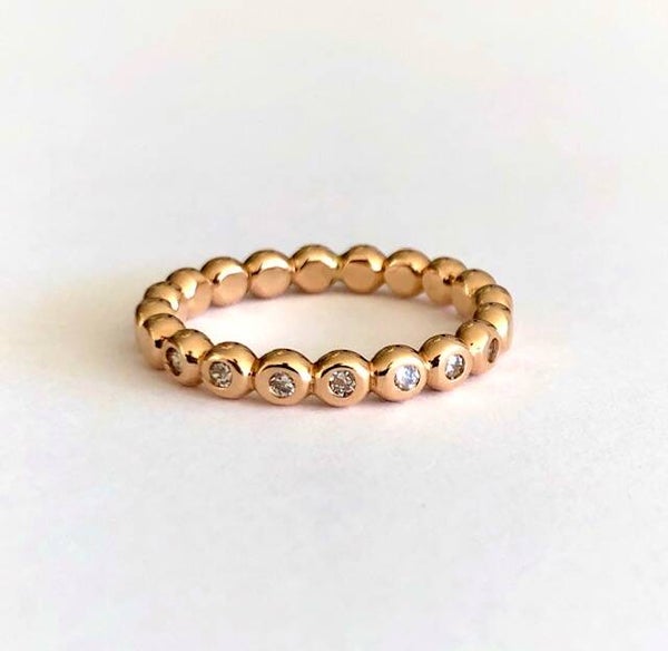 Eternity of love ring Roségoud met diamanten