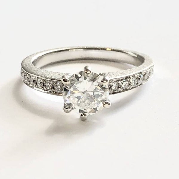 Diamanté Solitair Witgoud