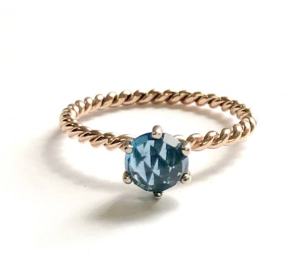 Rosita's Mix Roségoud London Blue Topaz