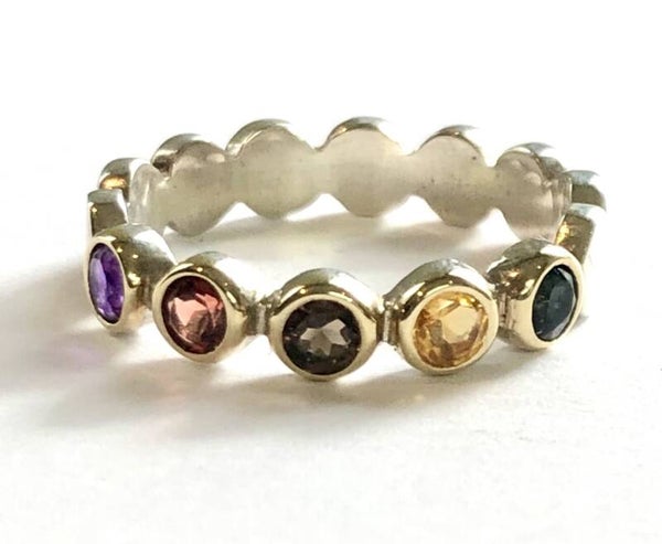 Rosita's Mix Multicolor schijfjes Zilver met Geelgoud