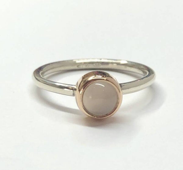 Rosita's Mix Zilver en Roségoud met Chalcedony