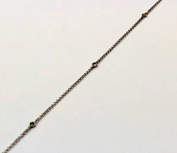 Witgouden armband met Multicolor Diamant