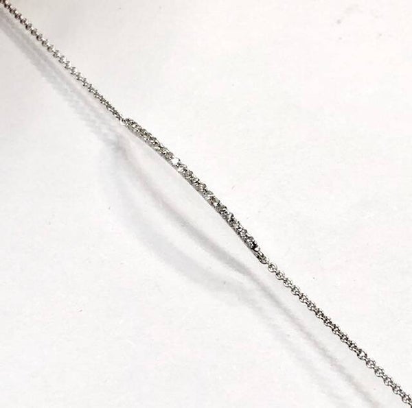 Witgouden armband met Diamant