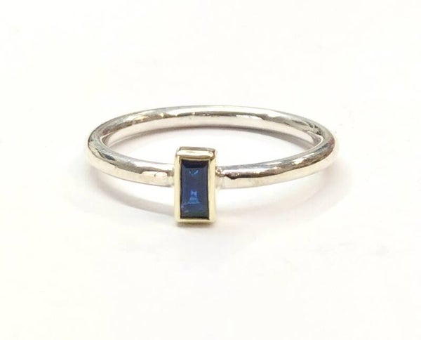 Rosita's Mix Zilver en Geelgoud met Sapphire