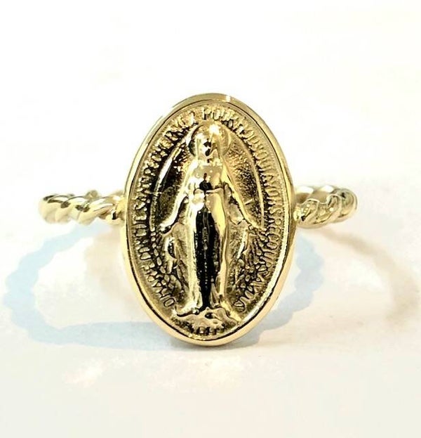 Madonna ring Geelgoud