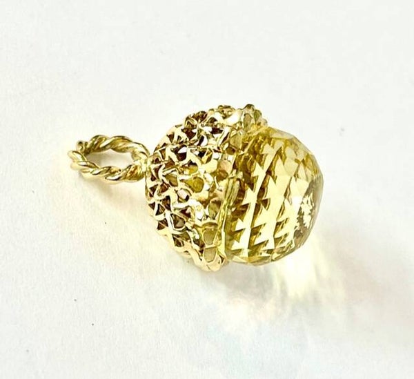 Lemon Quartz Bol hanger