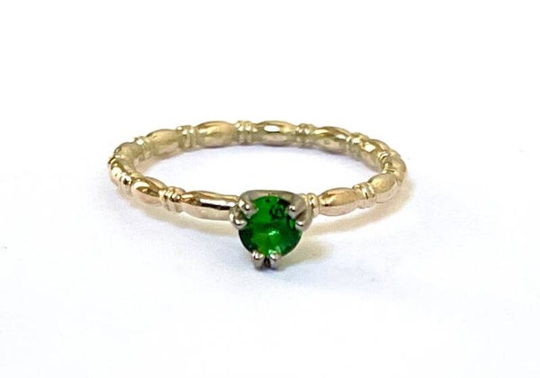 Rosita's Mix Groen Topaas  Geelgoud met Witgoud