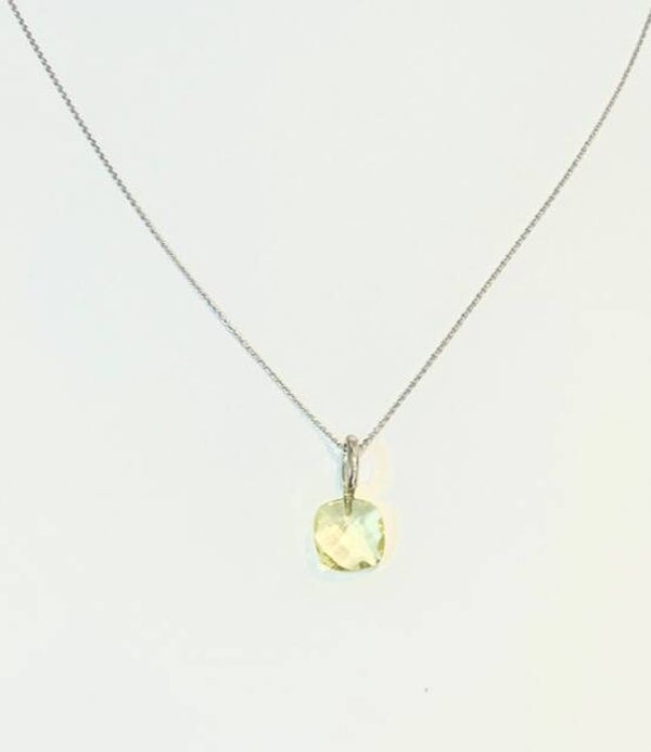 Huggs Hanger Witgoud met Lemon Quartz