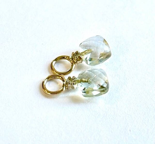 Huggs Creool hanger met Prasiolite en Diamond