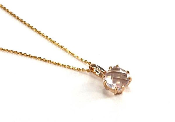 Huggs Hanger Rosegoud met Rosequartz