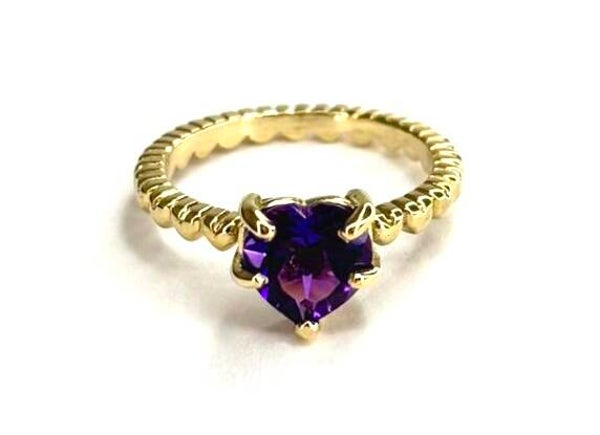 Rosita's Mix Geelgoud met Amethyst