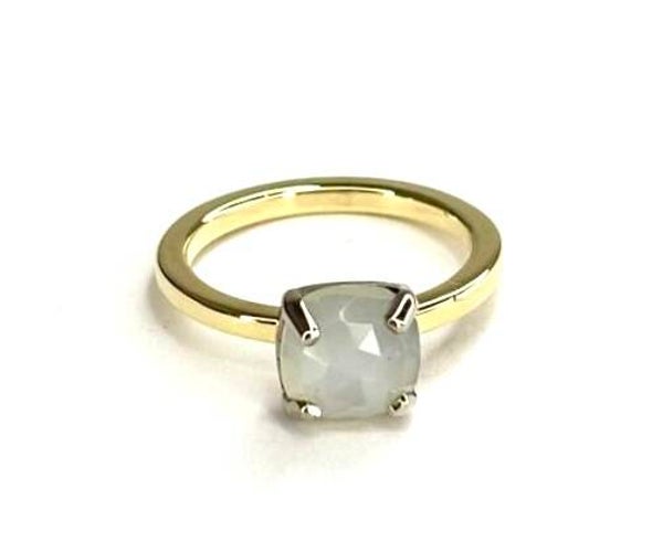 Rosita's Mix Geelgoud en Witgoud met Maansteen