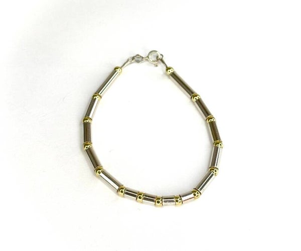 Zilver met Gouden Armband