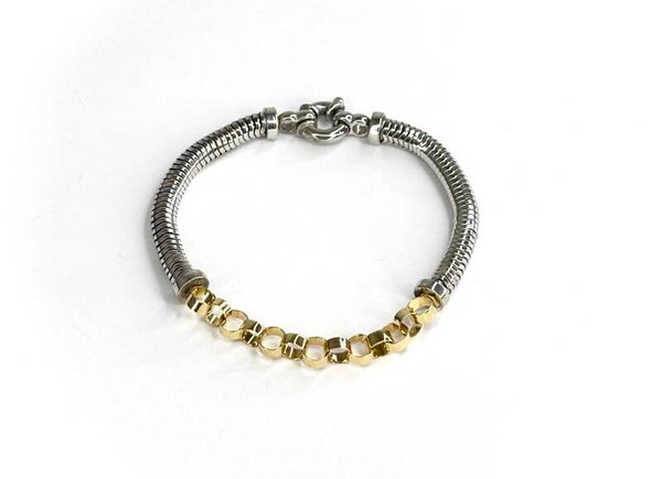 Zilver met Gouden Armband