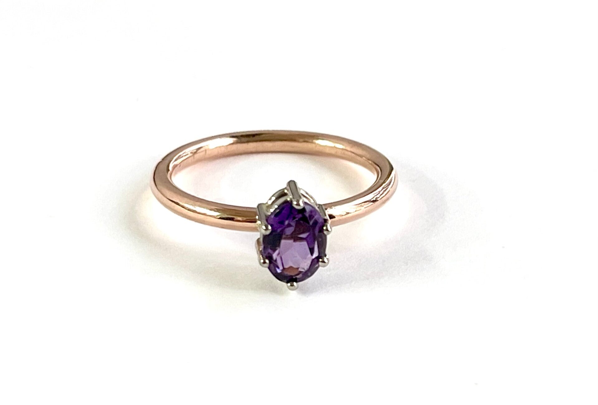 Rosita's Mix Roségouden en Witgoud met Amethis