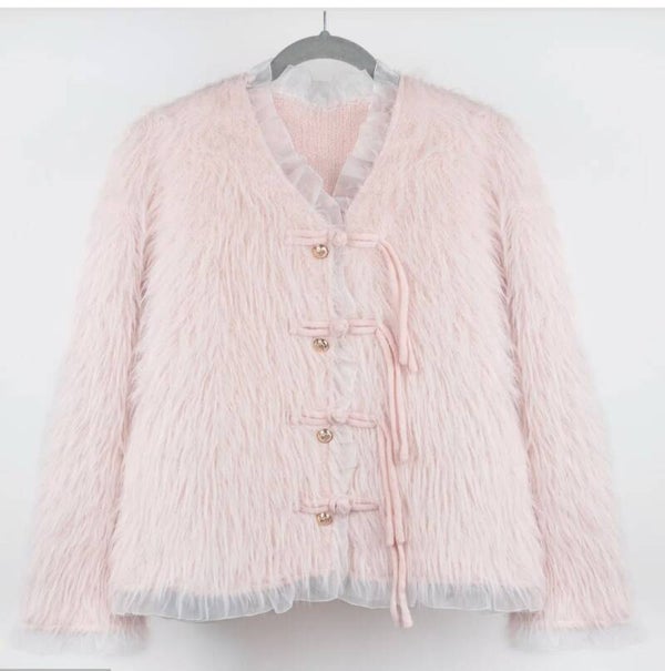 Delicate and Dreamy Snow Petal Cardigan