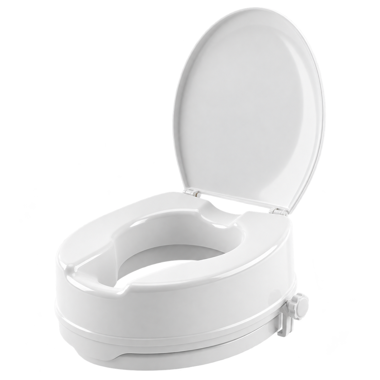 Toilettensitzerhöhung Mobiclinic Titán, 10 cm, mit Deckel