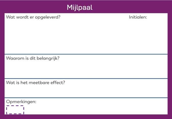 magneetkaart Mijlpaal