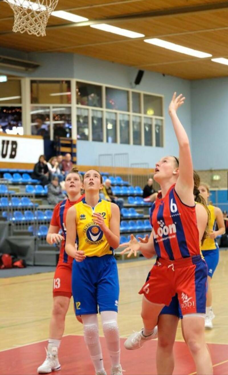 Een van de drives naar de basket.