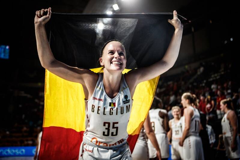 Basketbaltopper Julie Vanloo bewijst haar talentvolle inbreng namens haar clubs en de Belgian Cats. Foto: Fiba Europe