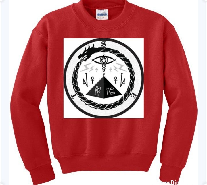 Setgok crew neck sweater red