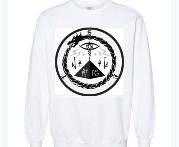 Setgok crew neck sweater white
