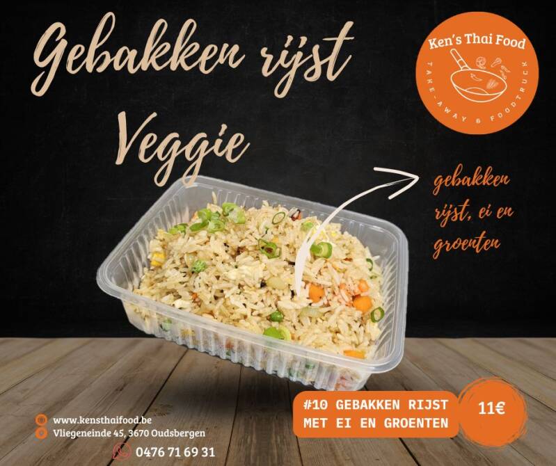 Gebakken rijst veggie
